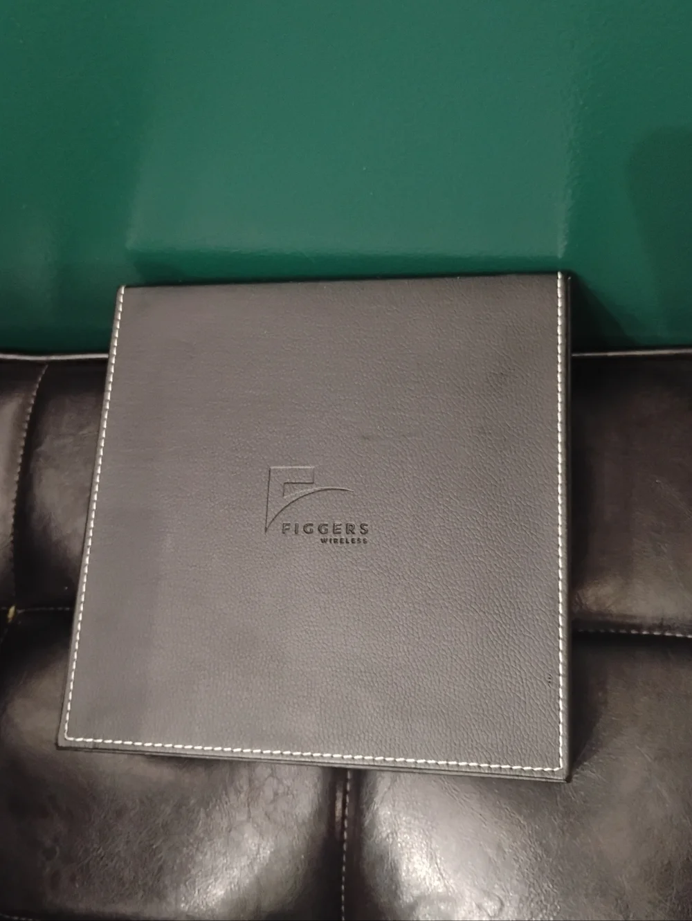 Black Leatherette Storage Box